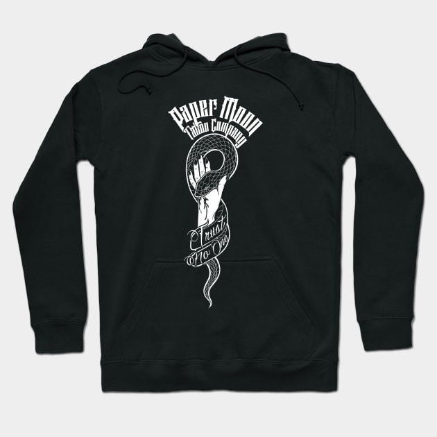 Paper Moon Tattoo Co - Trust No One Hoodie by PaperMoonTattooCo